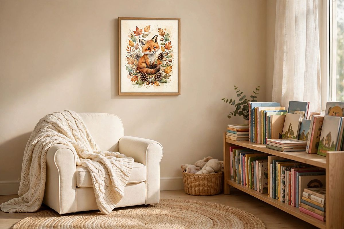 Woodland Fox Print — Free Printable Wall Art photo 4